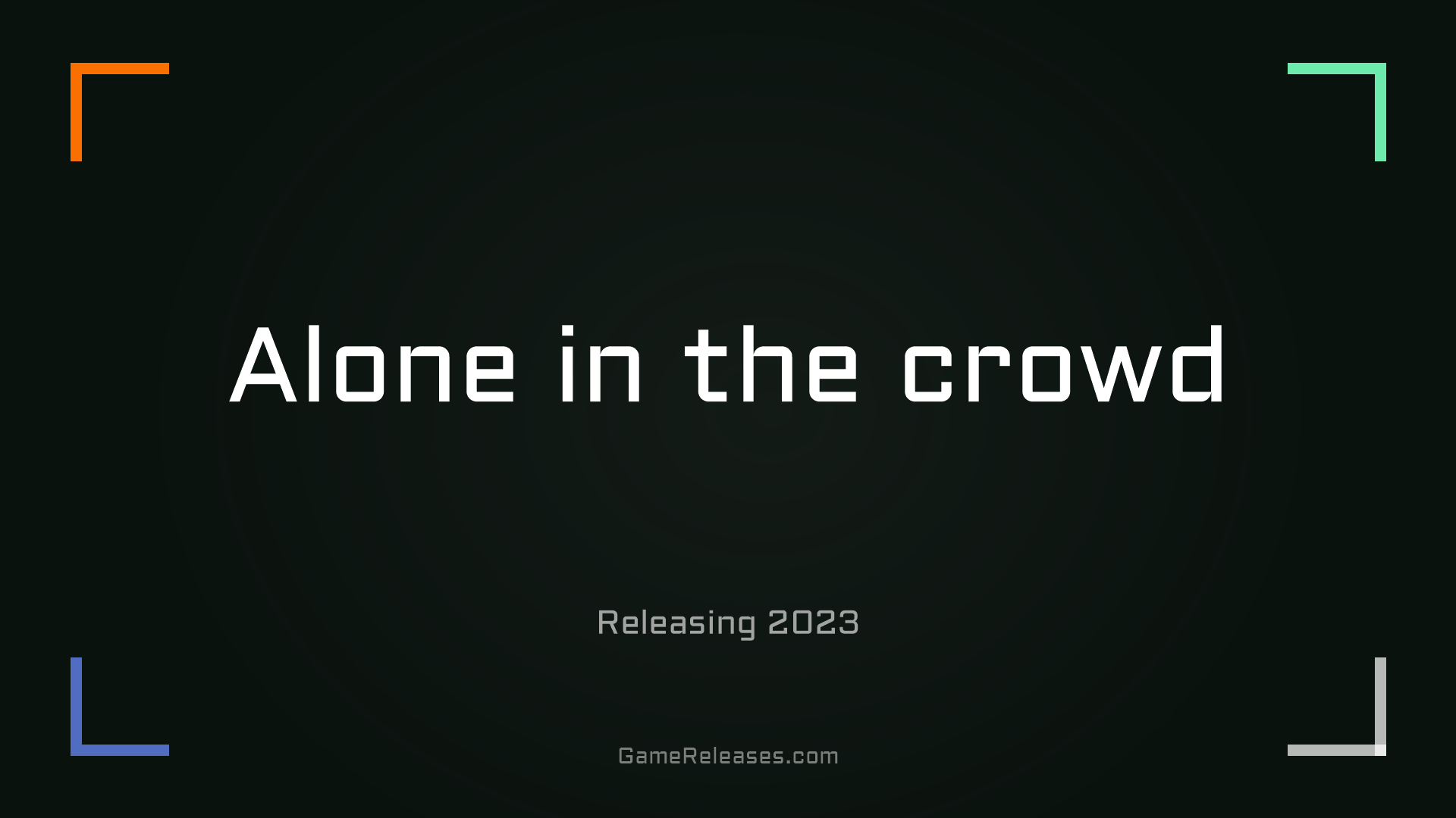 Alone in the crowd