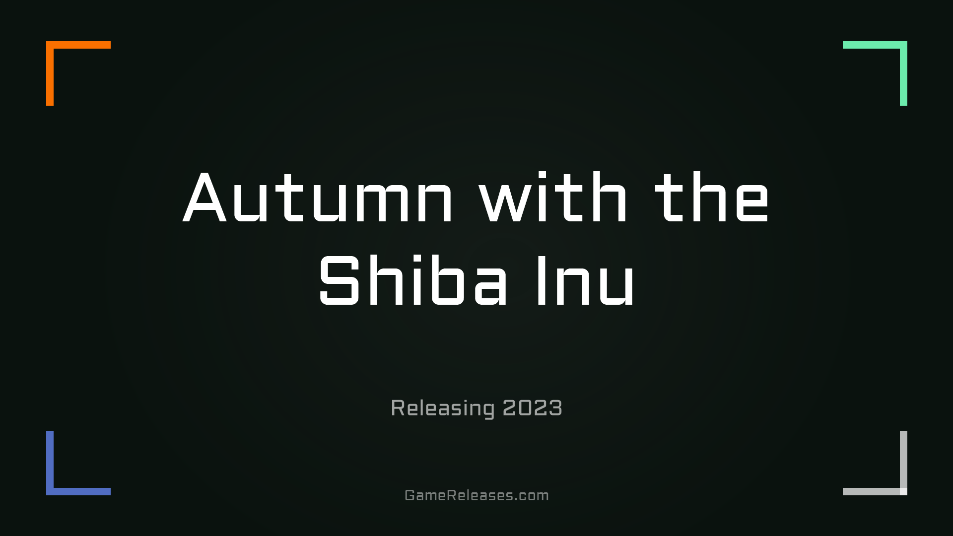 Autumn with the Shiba Inu