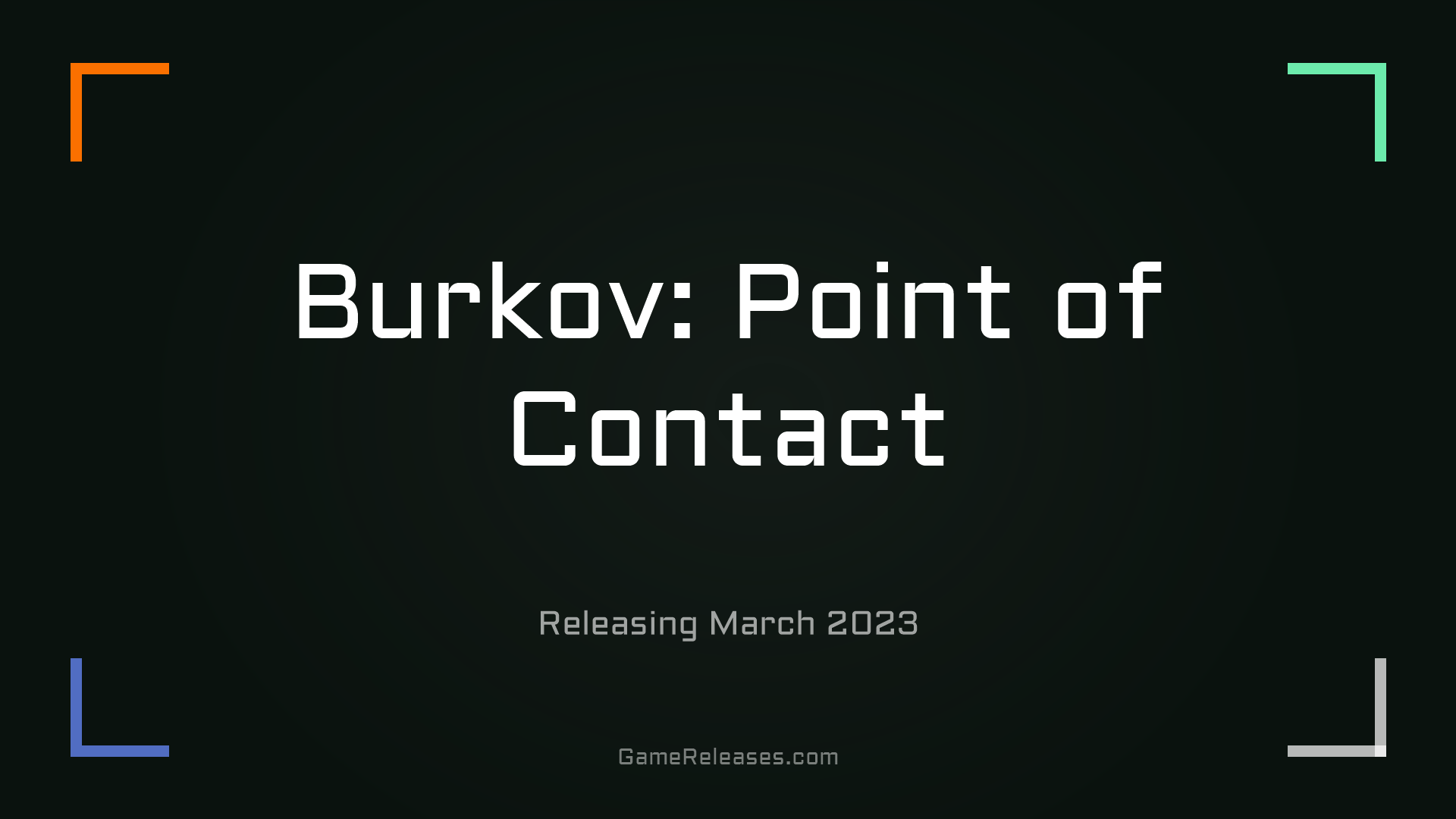 Burkov: Point of Contact