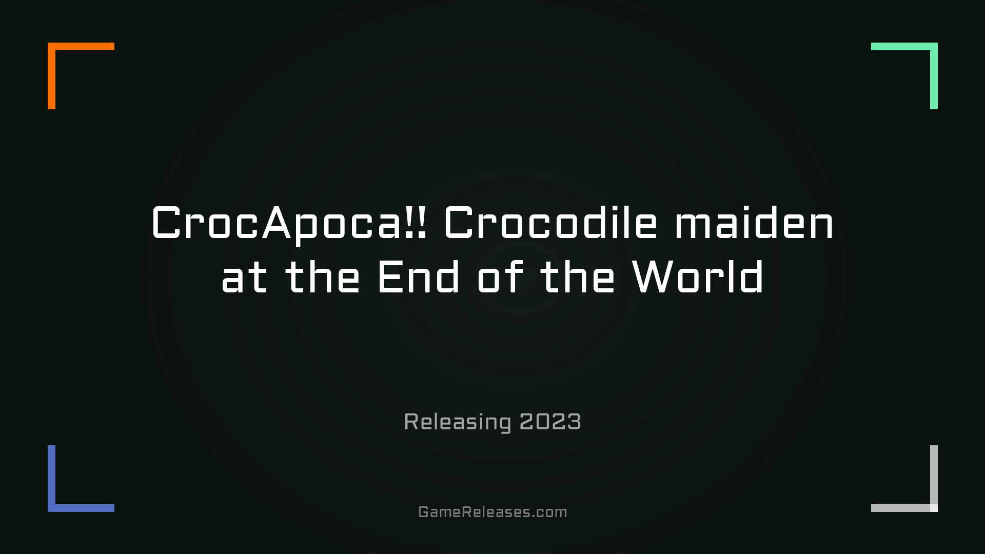 CrocApoca!! Crocodile maiden at the End of the World