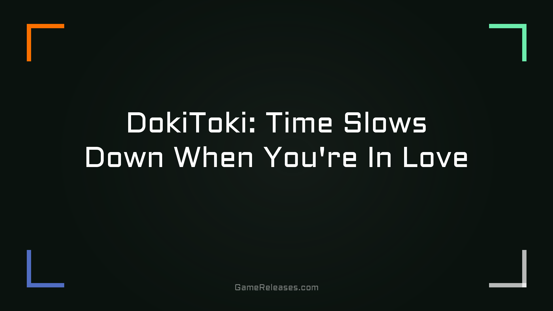 DokiToki: Time Slows Down When You're In Love trailer