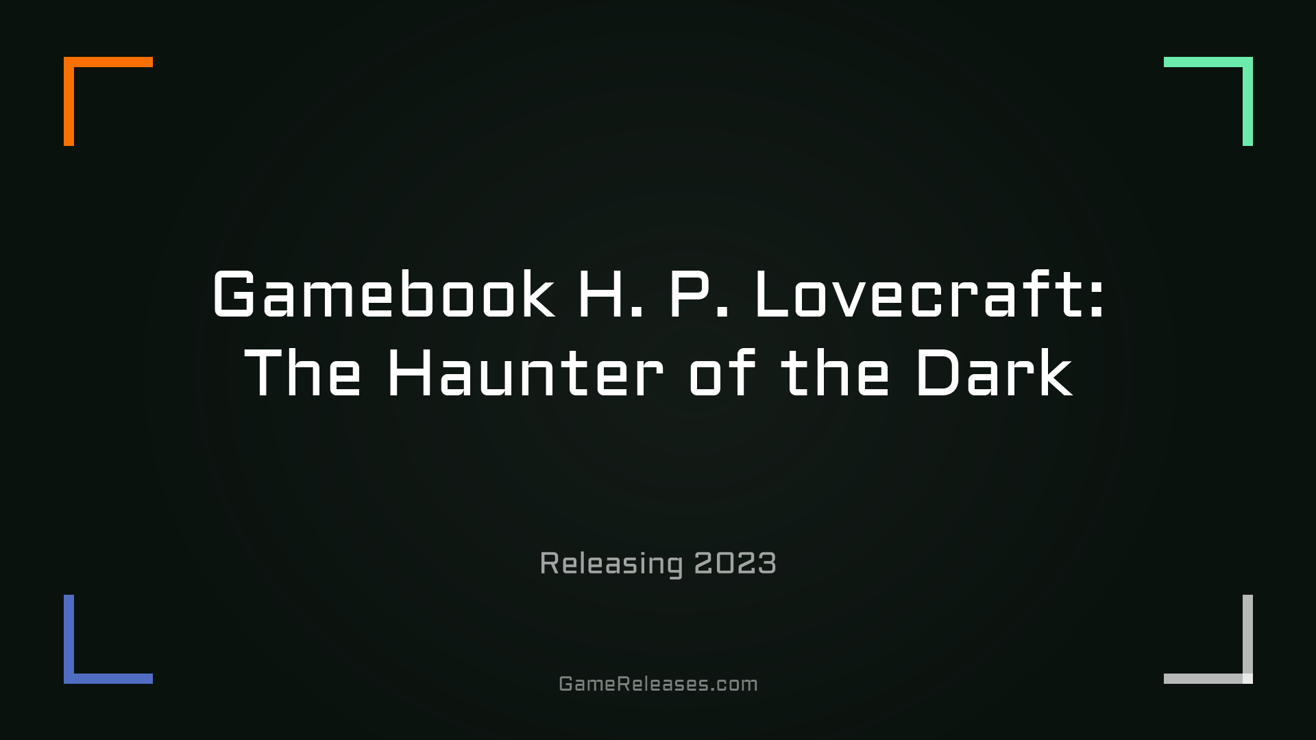 Gamebook H. P. Lovecraft: The Haunter of the Dark