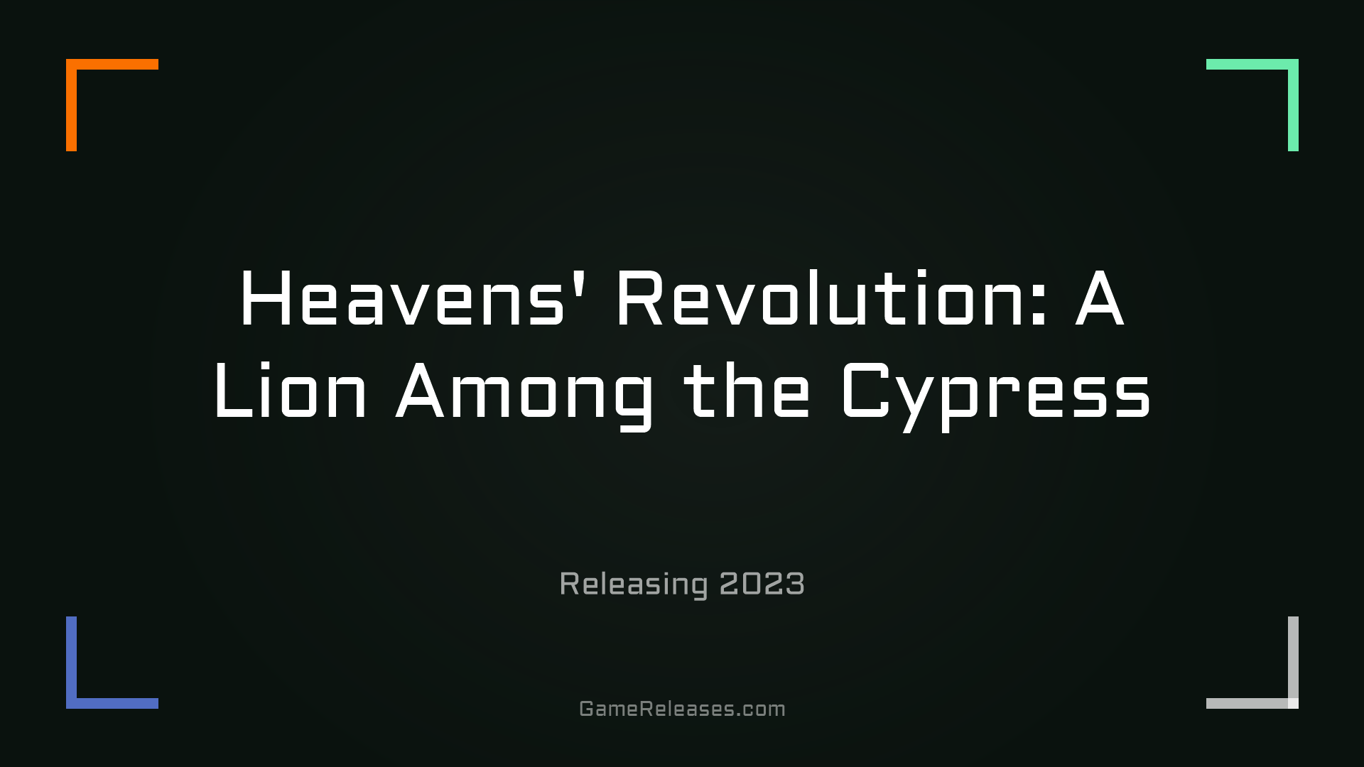 Heavens' Revolution: A Lion Among the Cypress