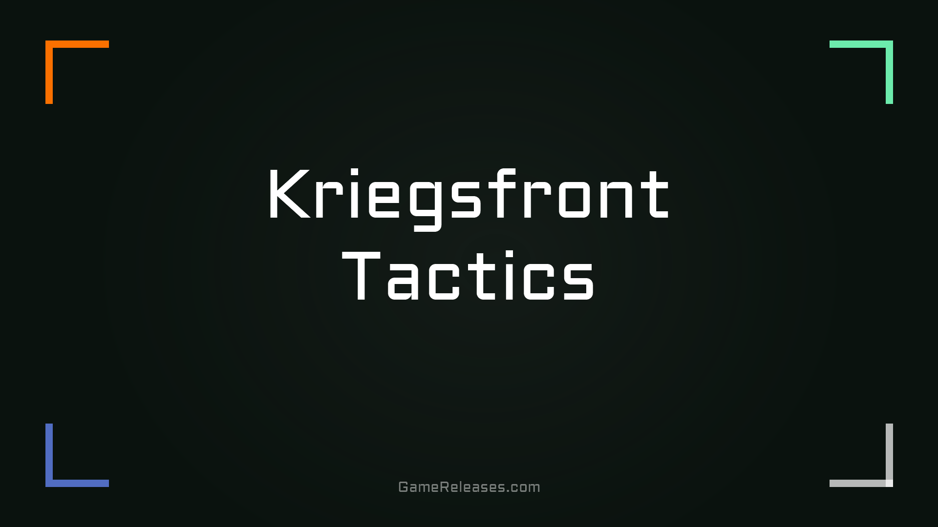 Kriegsfront Tactics