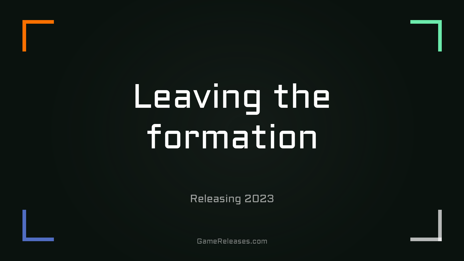 Leaving the formation