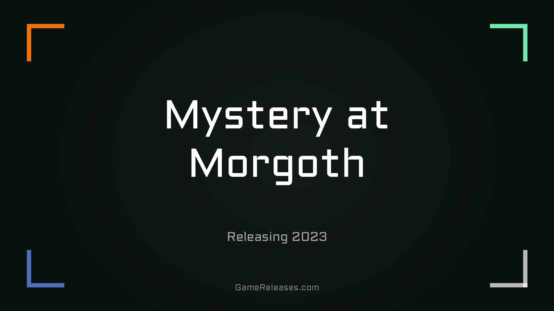 Mystery at Morgoth press kit header