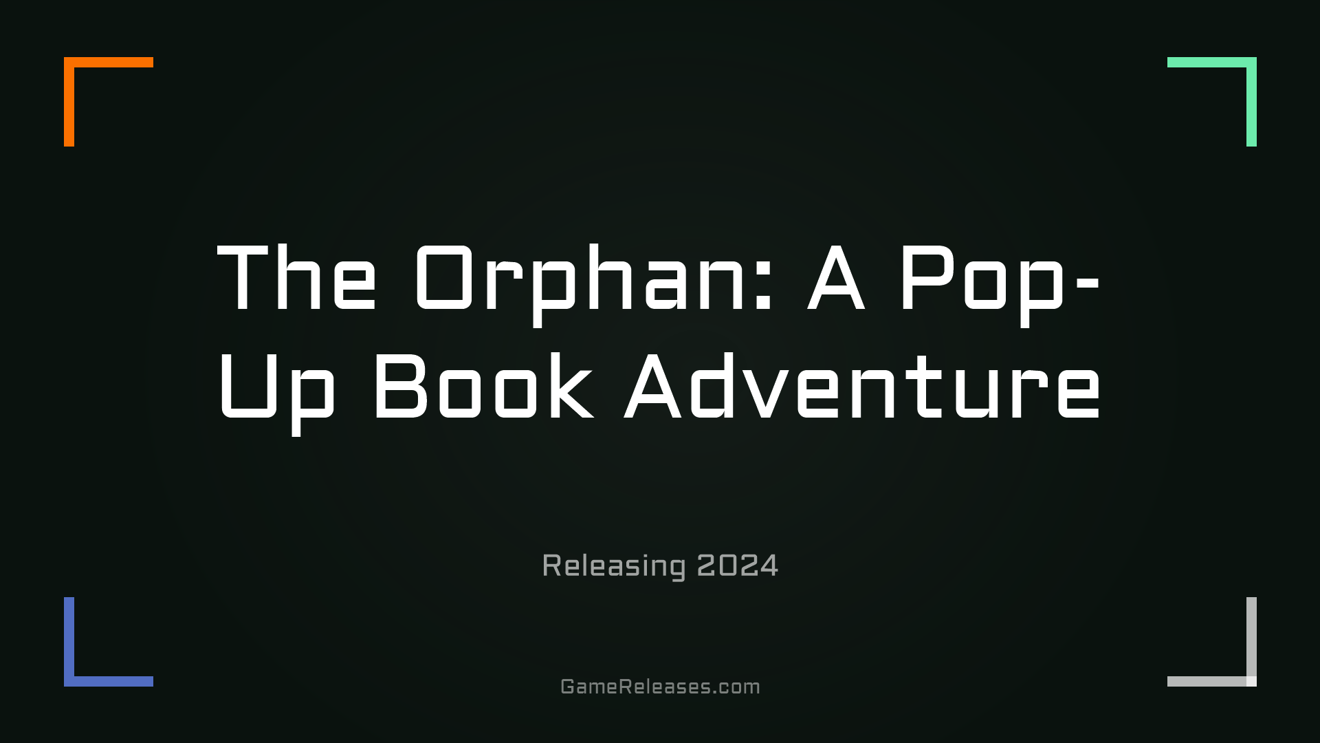 The Orphan: A Pop-Up Book Adventure