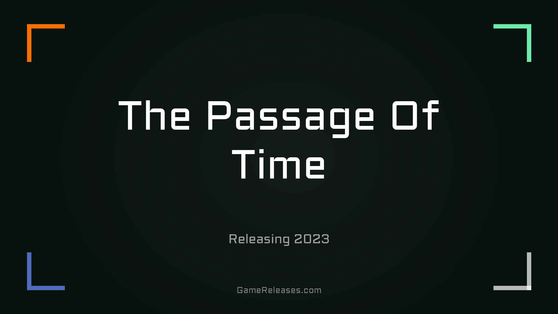 The Passage Of Time