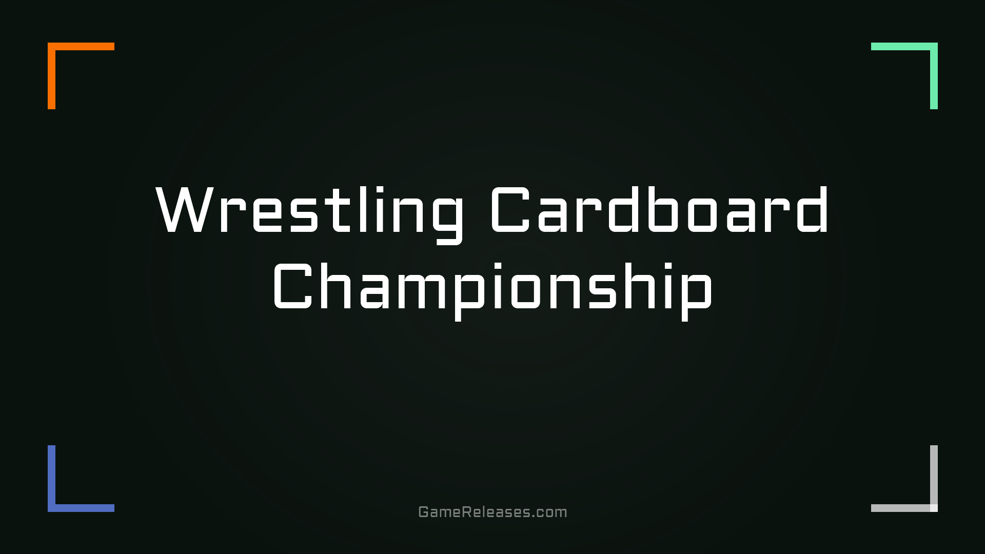 Wrestling Cardboard Championship